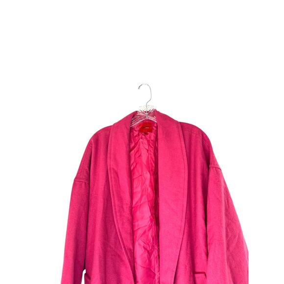 New with Tags Narciso Rodriguez Pink Belted Relaxed Trench Coat Overcoat Size XL - Picture 4 of 10